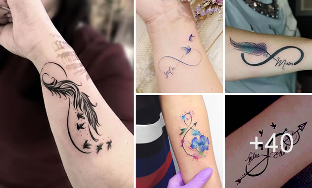 40 Ideas geniales de tatuajes de infinito en varios estilos