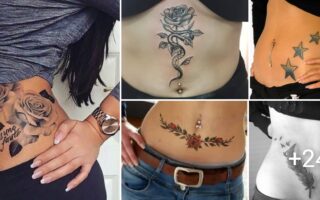Tatuajes bellos en abdomen para mujeres